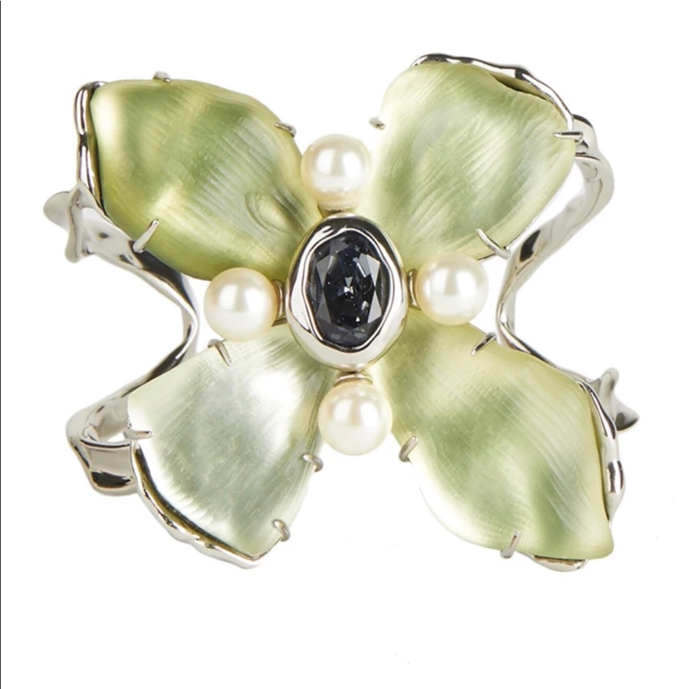 Alexis Bittar Byzantine Flower Cuff Bracelet, NWT